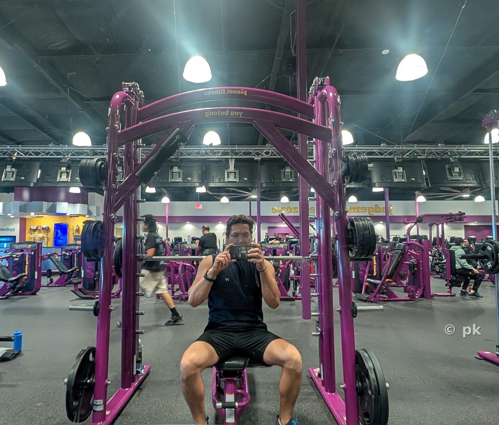 Prateek at the gym for an early strength training session